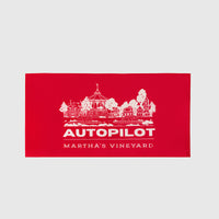 Autopilot MVY Beach Towel- Red